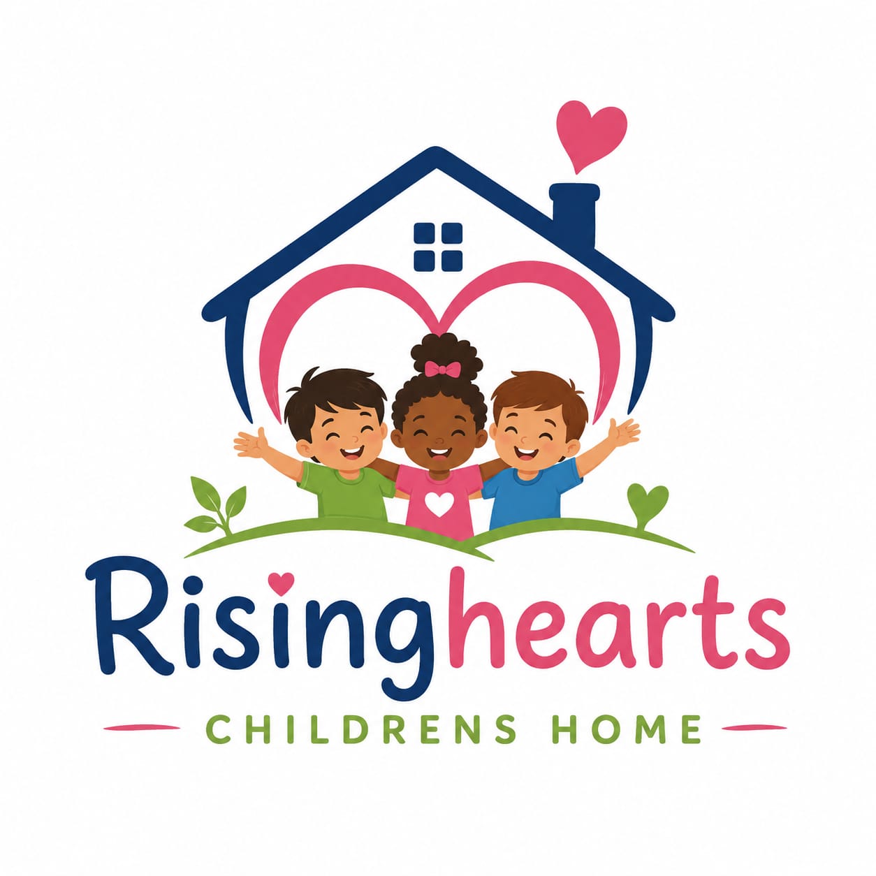 RisingHearts Children's Home Logo